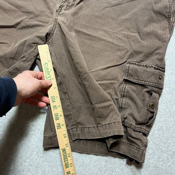 Eddie Bauer Shorts Mens 40 Brown Cargo Ripstop Outdoor Hiking 10 Inseam Pocket - Picture 4 of 10